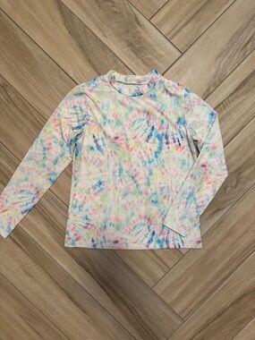 Kids Long Sleeve Tie-Dye Swimsuit Coverup